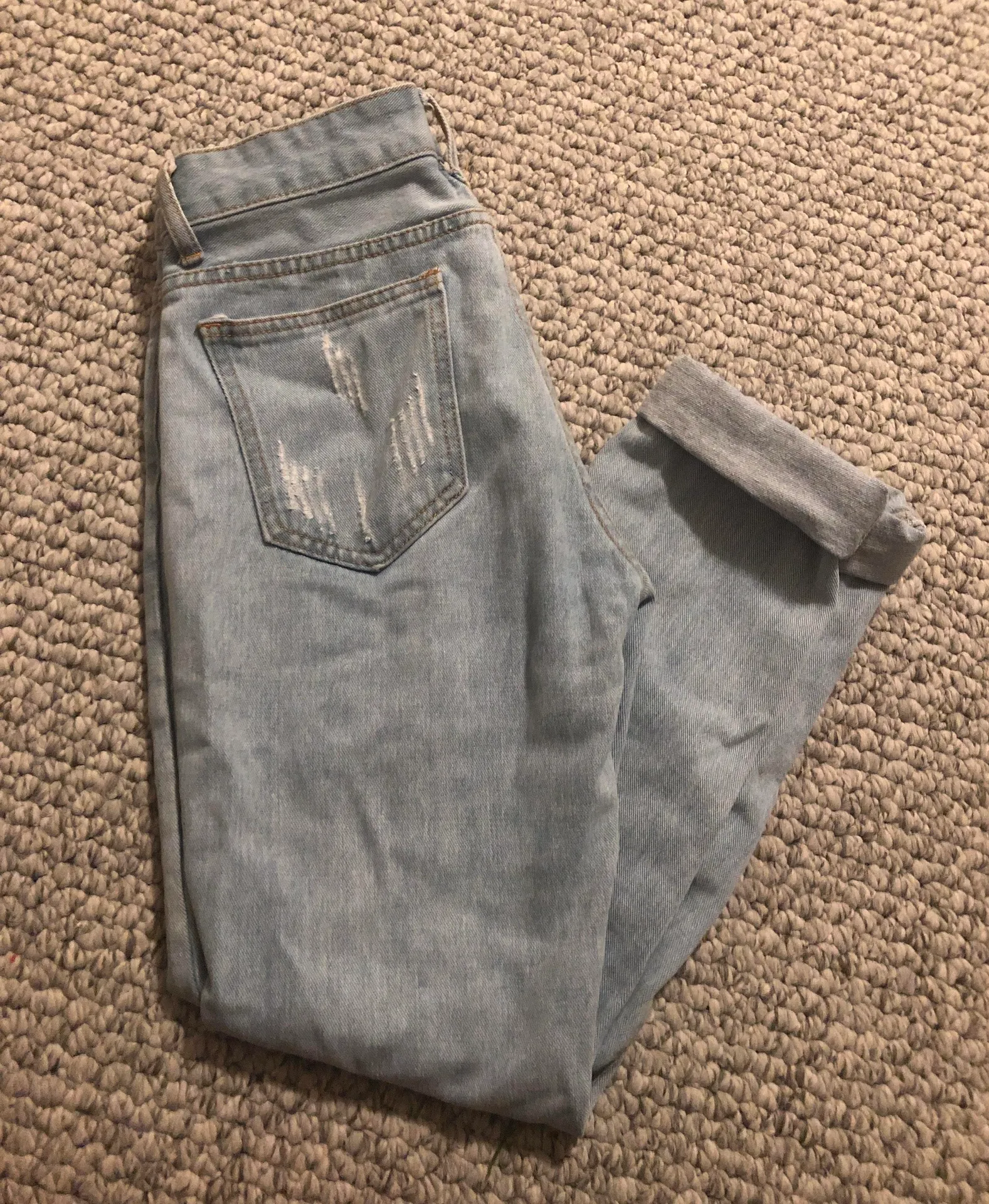 Distressed jeans Blue Size 24 - Image 2