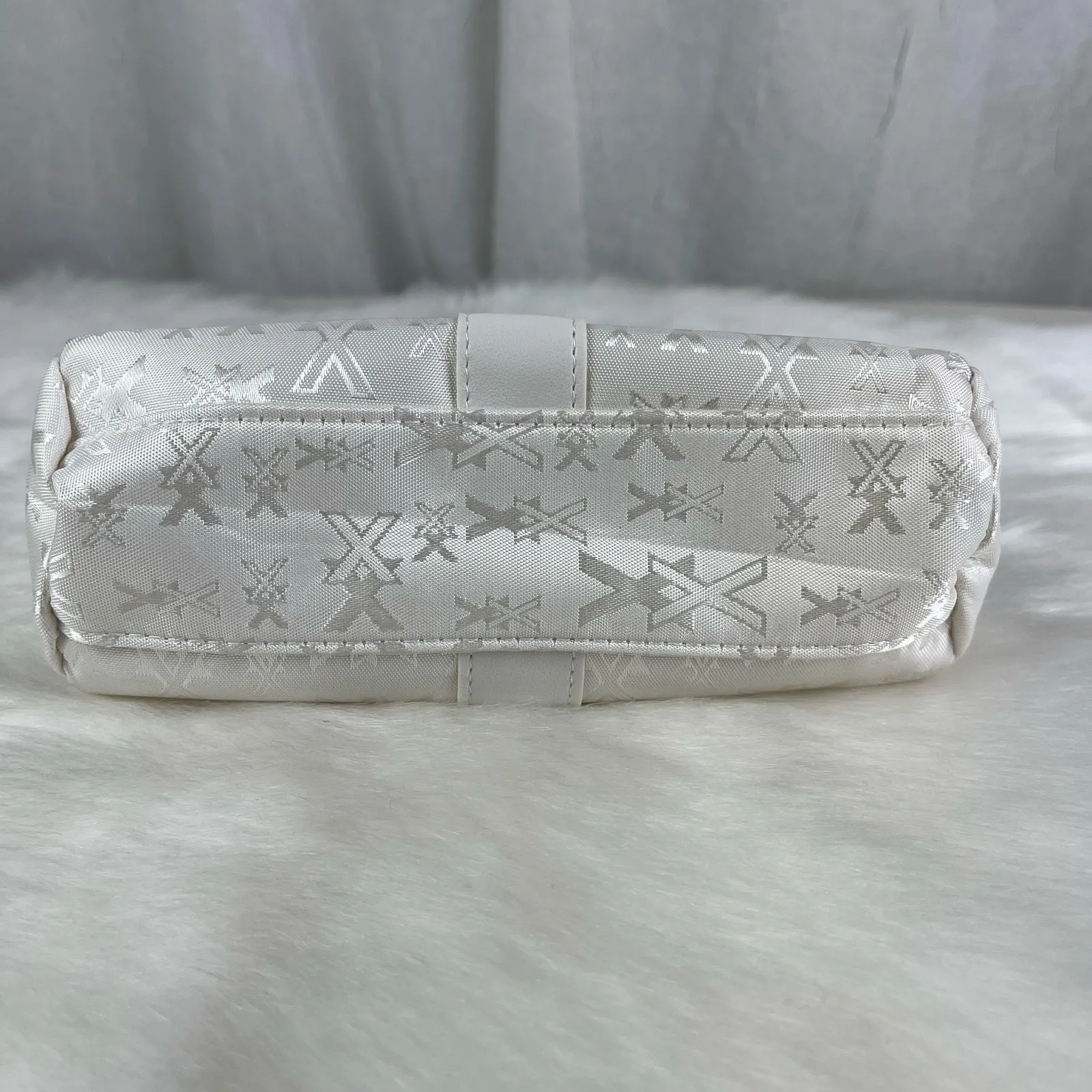 VTG Pearl White Nexxus XX Makeup Bag Travel Zipper Cosmetic Pouch NWOT - Image 7