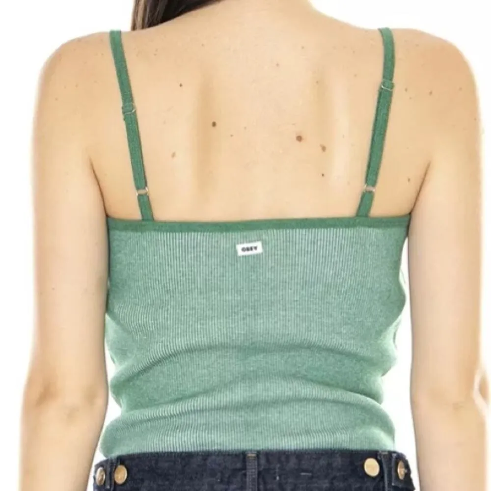 Obey Eva Cropped Tank - Palm Leaf Multi Size S - Image 3