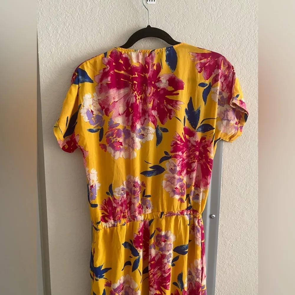 Lulu's Successful Statice Mustard Yellow Floral Jumpsuit - Image 12