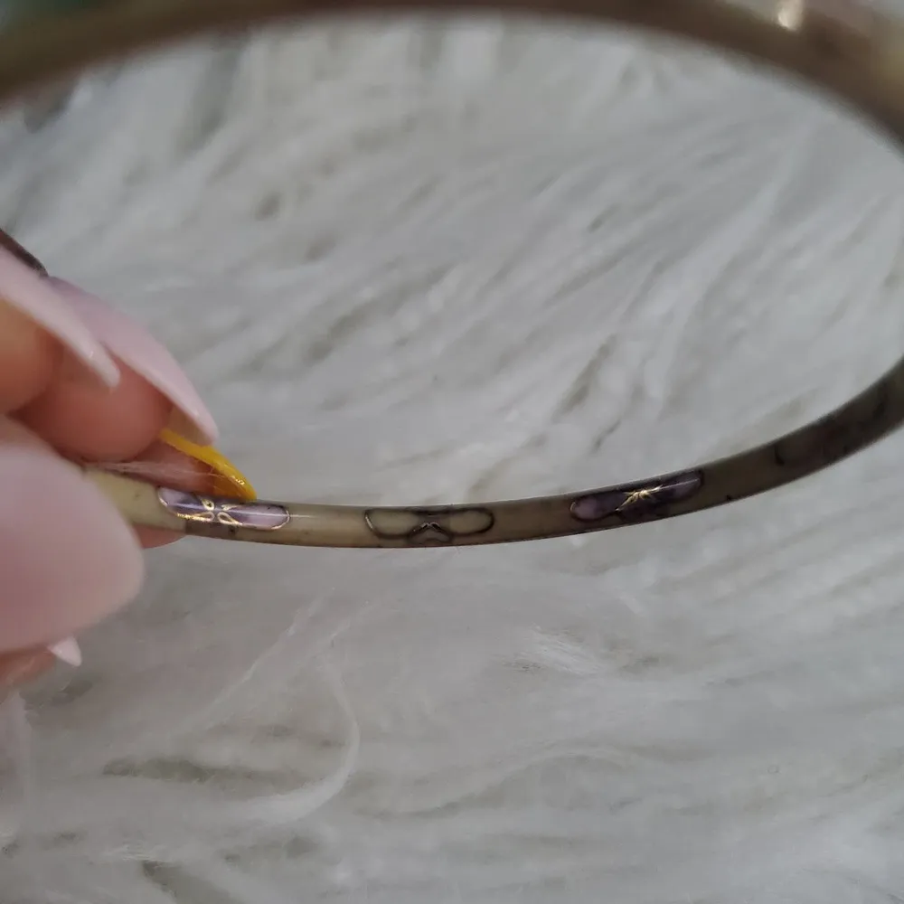 Vintage Thin Cloisonne Slide - Image 6