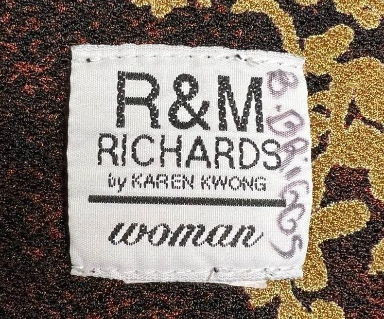 Vintage R & M Richards One Piece Floral Jacket w/ attached front tank No Size XL - Image 2