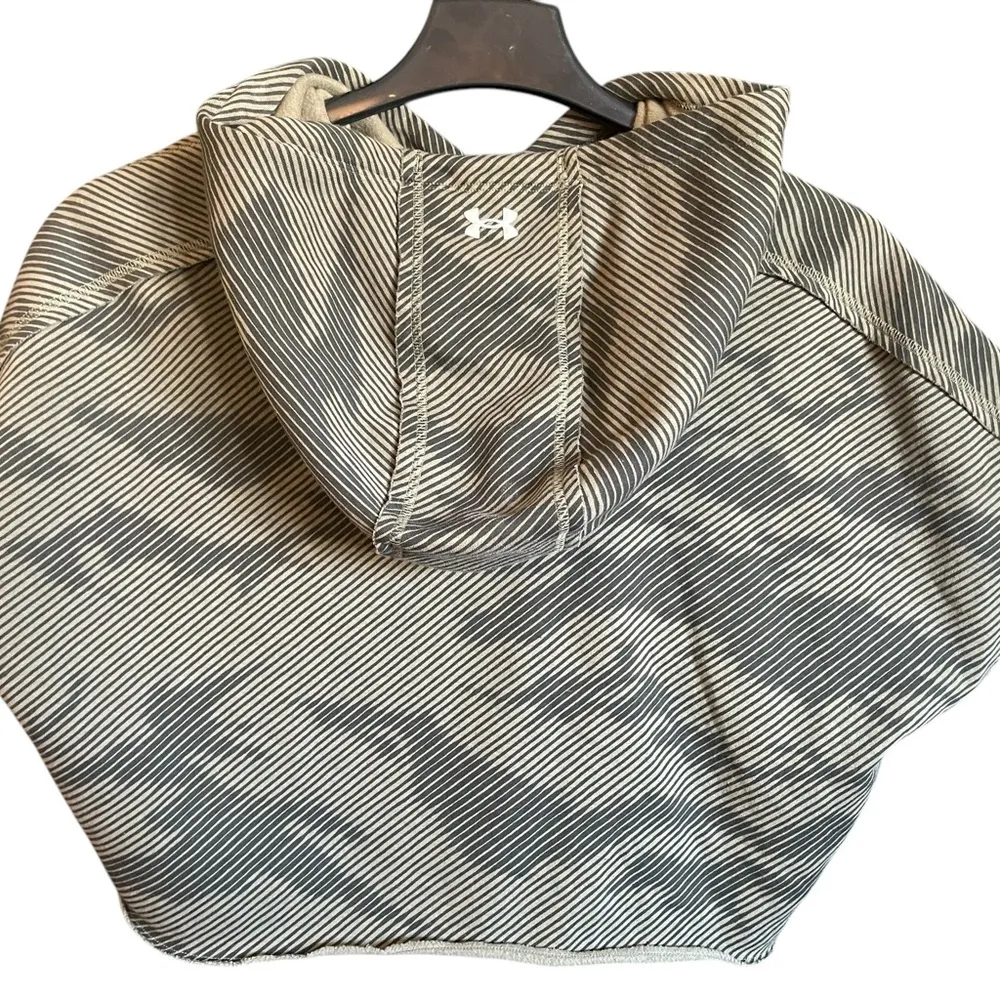 Under Armour Project Rock Striped Hoodie Size XS - Image 7