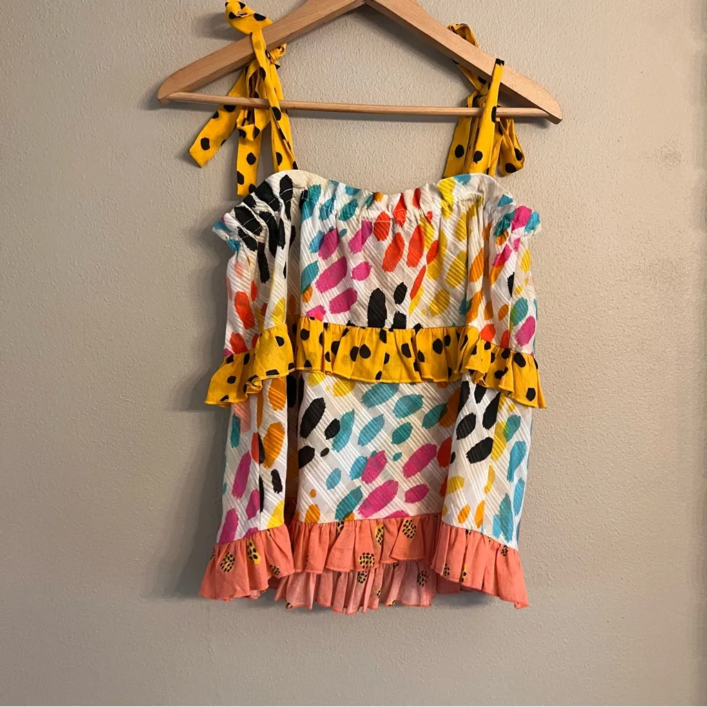 ANTHRO | Conditions Apply‎ Ruffled Tie-Strap Cami - Image 7