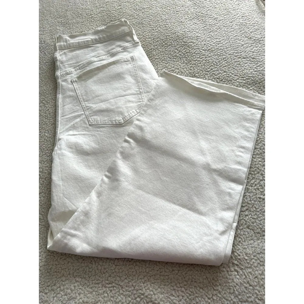 Madewell The Perfect Vintage Wide-Leg Crop in Vintage Canvas Size 32 Tall - Image 4