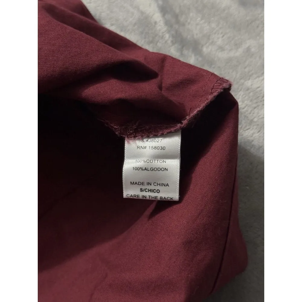 LOVE TREE Women's Red‎ Relaxed Hooded Jacket Full Zip Size Small - Image 5