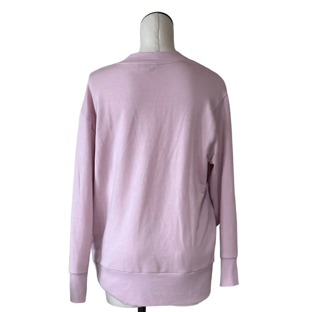 NWOT ATHLETA ORCHID PINK PURANA V-NECK WRAP SWEATSHIRT SWEATER - Image 6