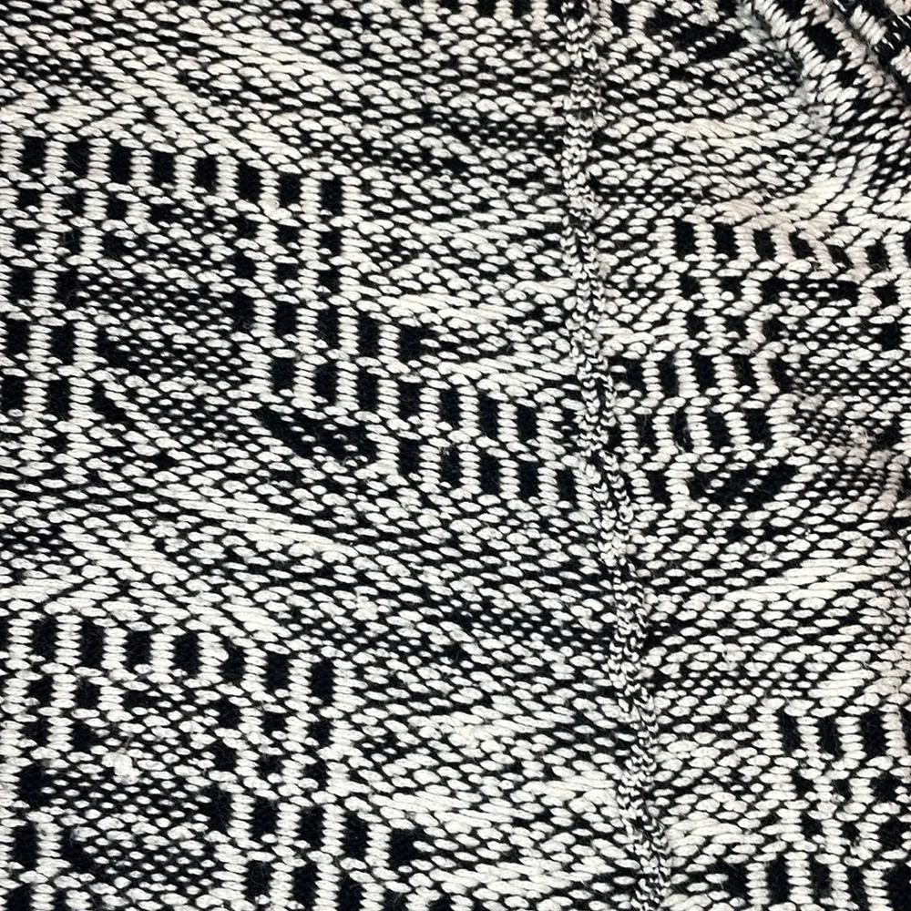 Anthropologie crochet knit open front pocket long waisted cardigan layering vest - Image 6