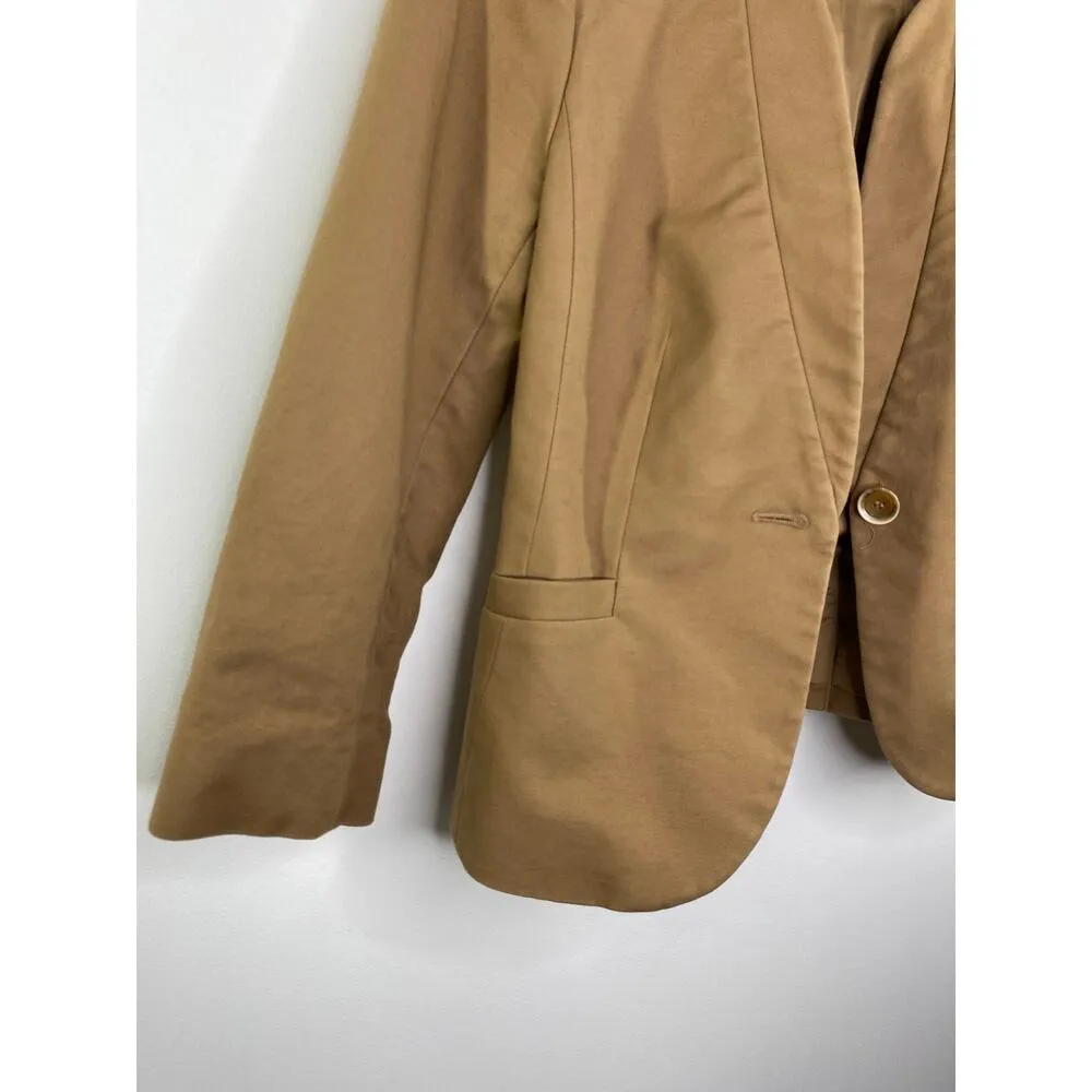 The Limited Collection Khaki Tan One Button Blazer Jacket Women XS Office Career - Image 3