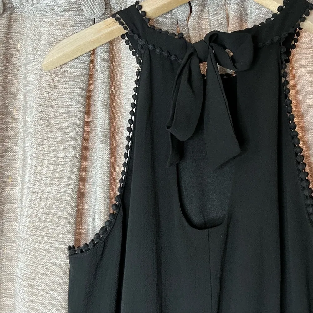 Black Pom Pom Trim Cinched Waist High - Image 12