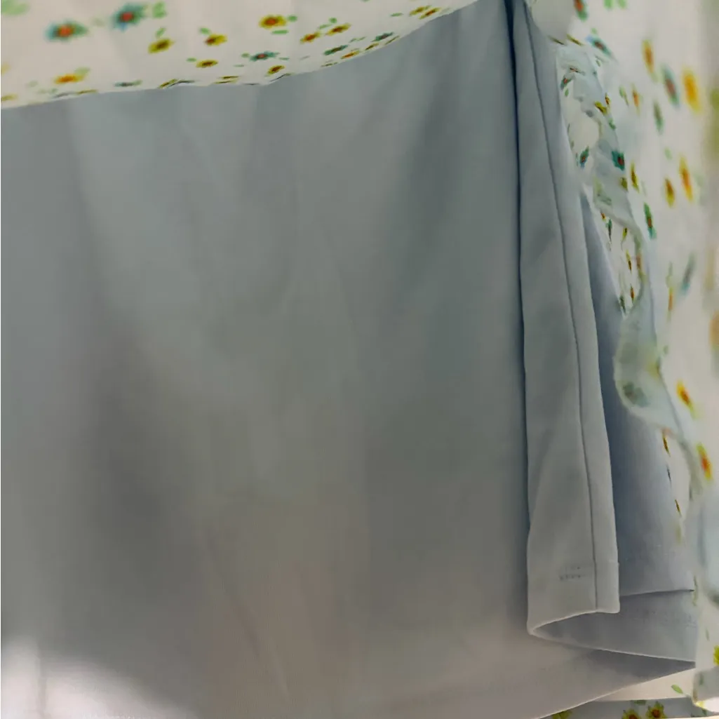 Wild Fable Light Blue Floral Mini Skirt - Image 5