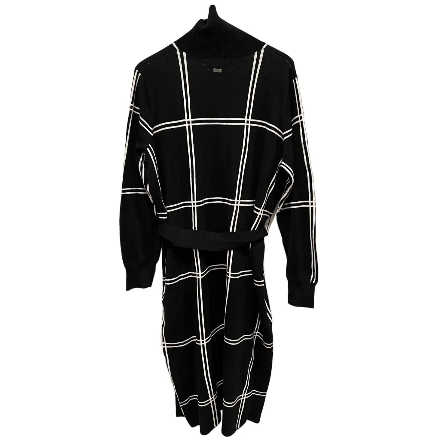 Barbour Aldora Windowpane Long Sleeve Cotton Blend Sweater Dress  (US/12) - Image 6