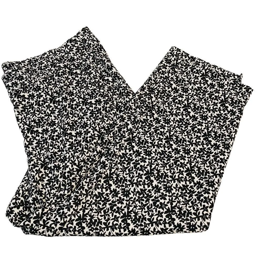 NWT LANE BRYANT THE ALLIE Plus Size Skinny Ankle Black White Pants Sz 24R - Image 2