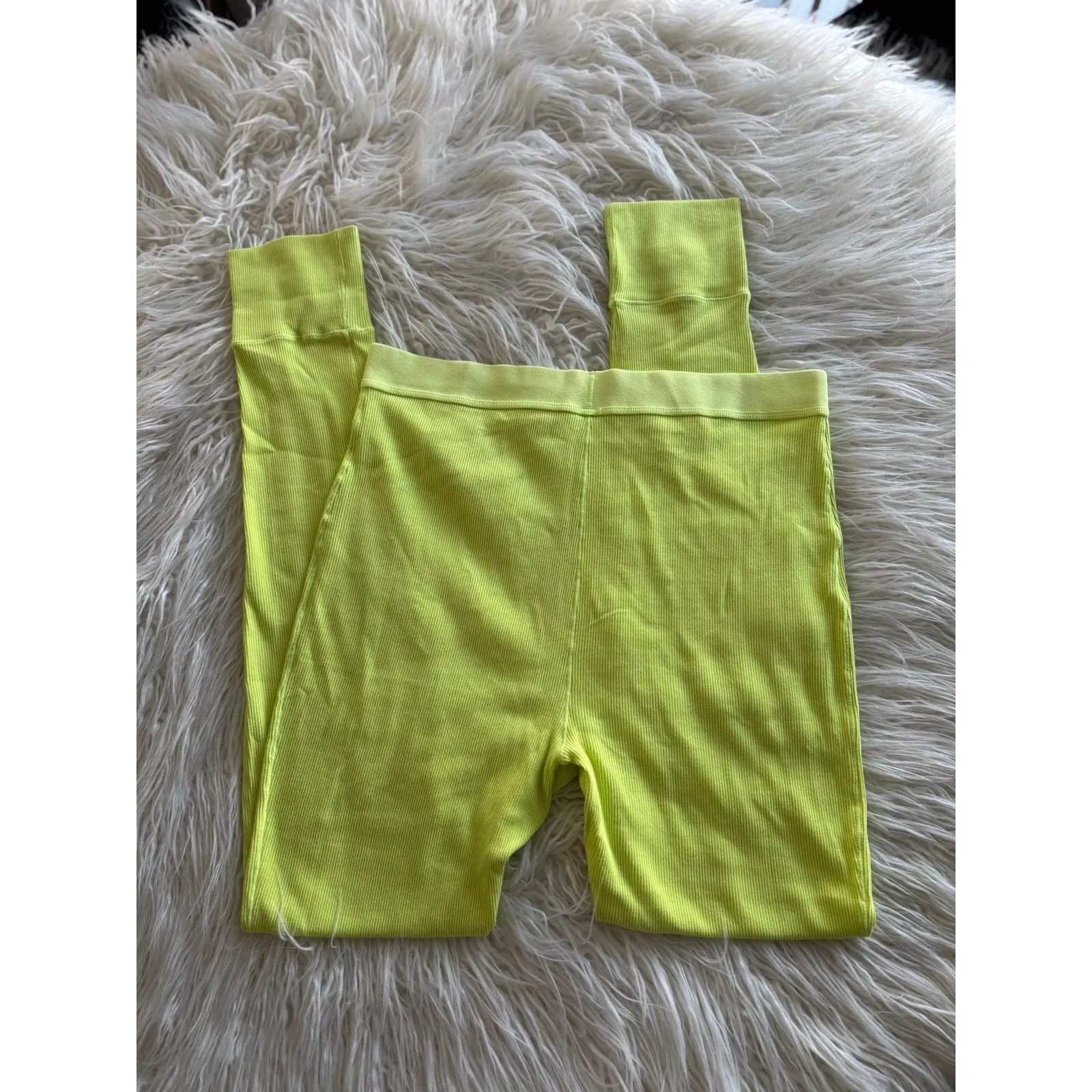 Skims Cotton Rib Leggings Daffodil Size Large - Image 5