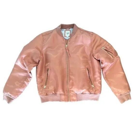 GAP Primaloft Dusty Rose Bomber Jacket‎ XS - Image 3