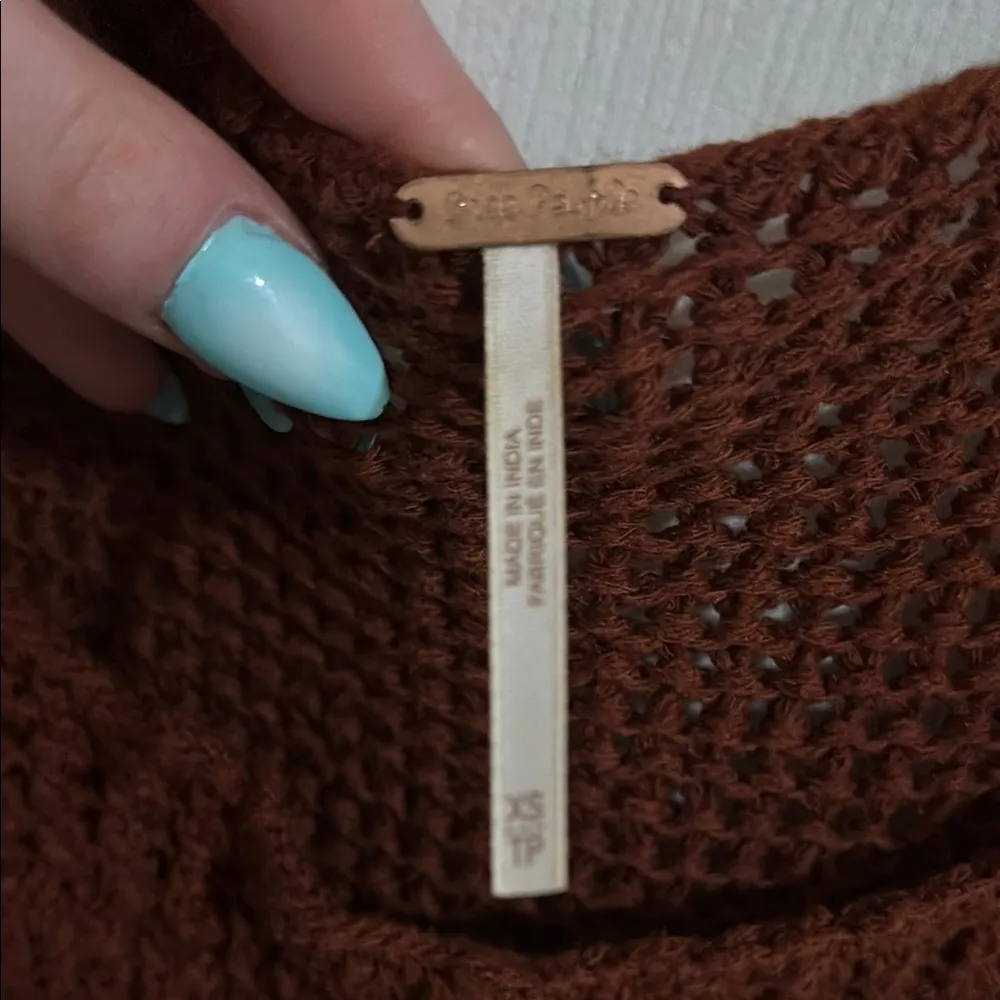 NWOT Free People Embroidered Wildflowers Cardi in Henna - Image 6