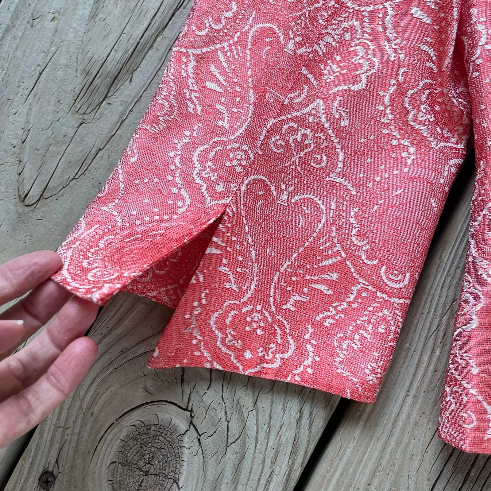 Zelda Women's Vintage Jacquard Pink Tapestry Jacket Size 8. NEW - Image 3