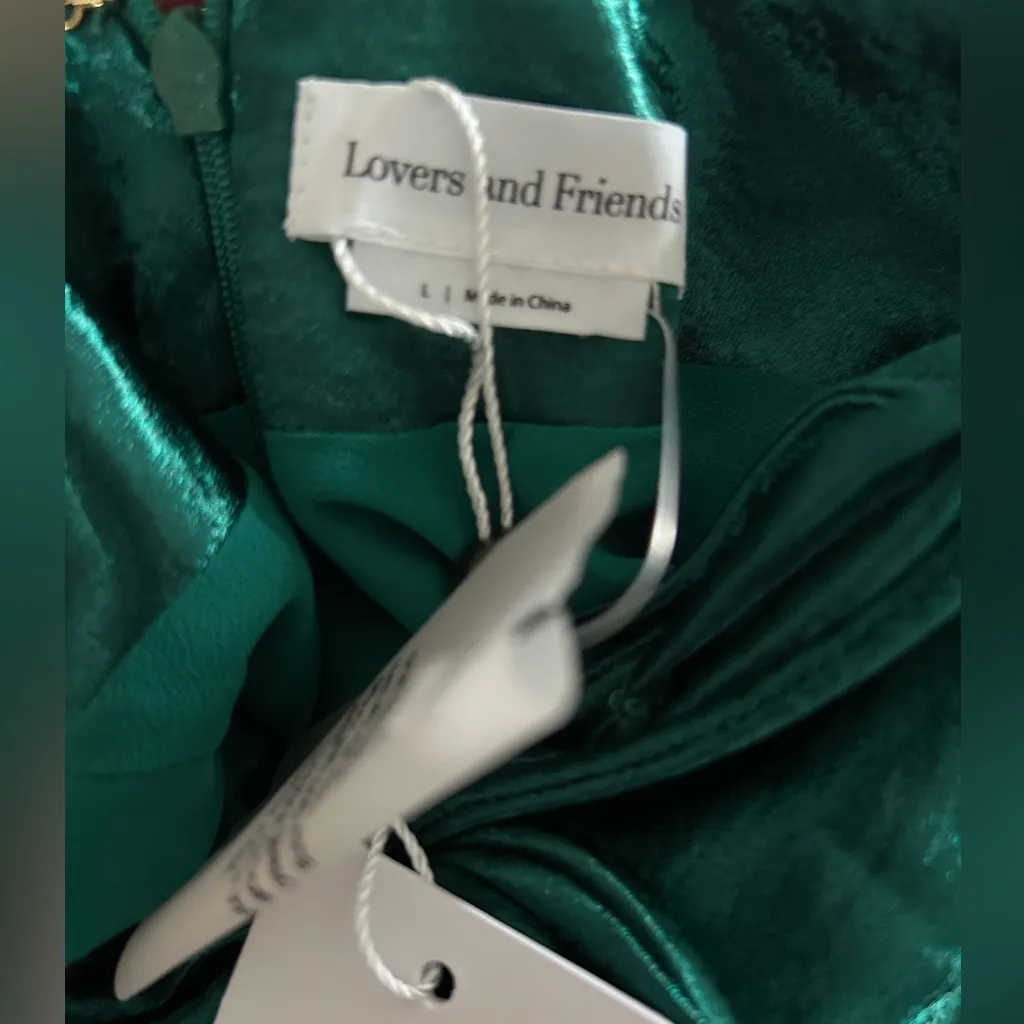 Lovers + friends BRITT GOWN in green NWT - Image 3