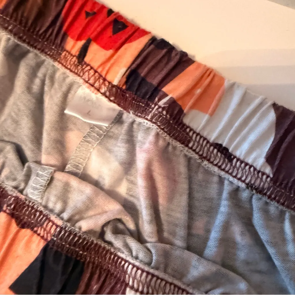 Halloween Print Pajama Pants Woman’s Large Ghosts Pumpkins Fall Black - Image 2