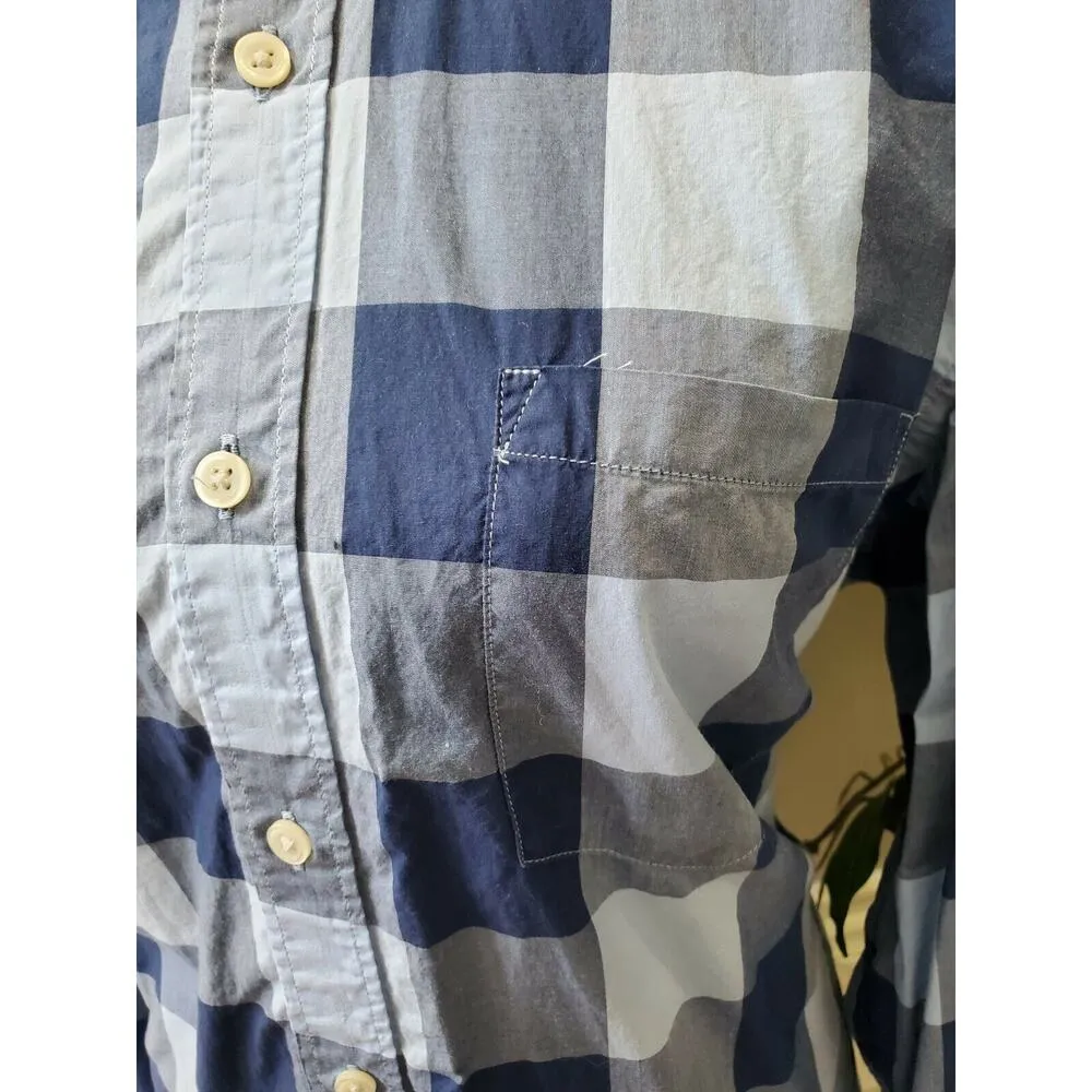 J. Crew Women's Blue Cotton Long Sleeve Collared Button Down Casual Shirt Size M - Image 4