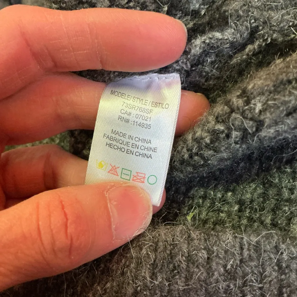 Stitch Fix RD Style leopard Henley style fuzzy sweater - Image 3