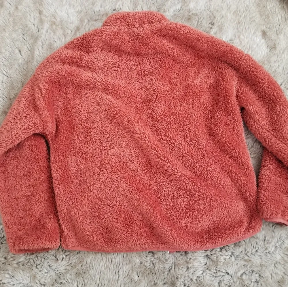 Forever 21 Sherpa Zip-Up Fleece Jacket Size Medium - Image 5