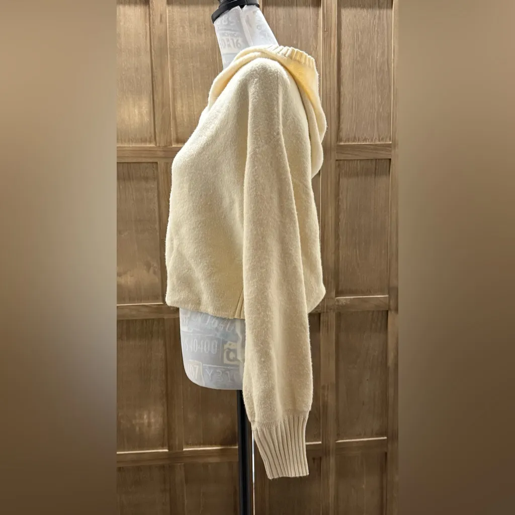 Kerisma Cream Crop Hoodie Sweater. - Image 4