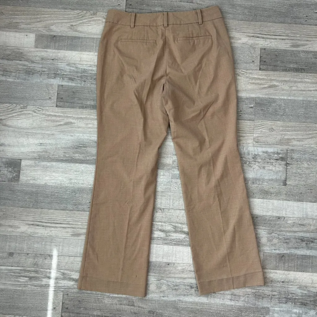 Ann Taylor Beige Trousers Flat Front S9 - Image 6