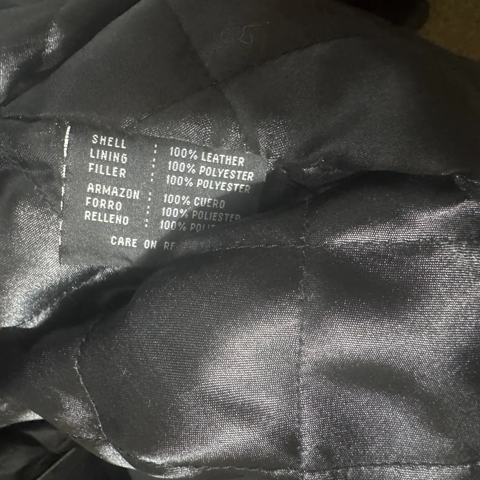 Vintage 90s Jones New York Leather Jacket womens sz L blazer quilted lining - Image 13