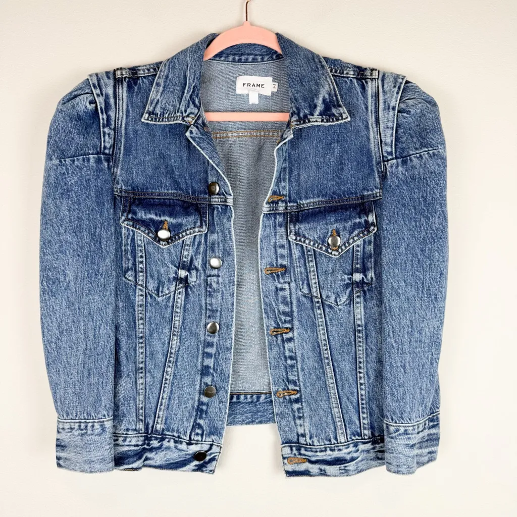 Frame Rosette Sleeve Jacket in Langton Size Small - Image 6