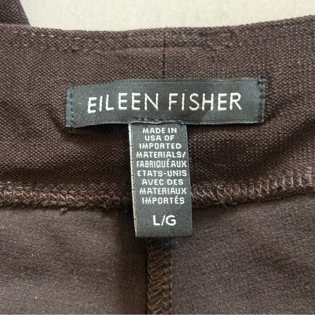 Eileen Fisher Washable Stretch Crepe Slim Ankle Pant in Black - Image 4