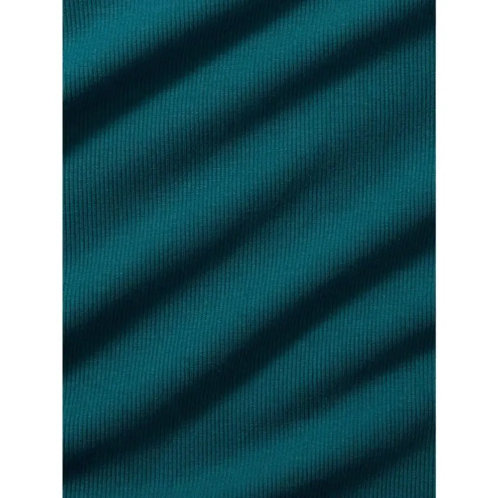 Athleta M Signature RIb Thin Strap Tank Coastal Teal Blue Medium - Image 4