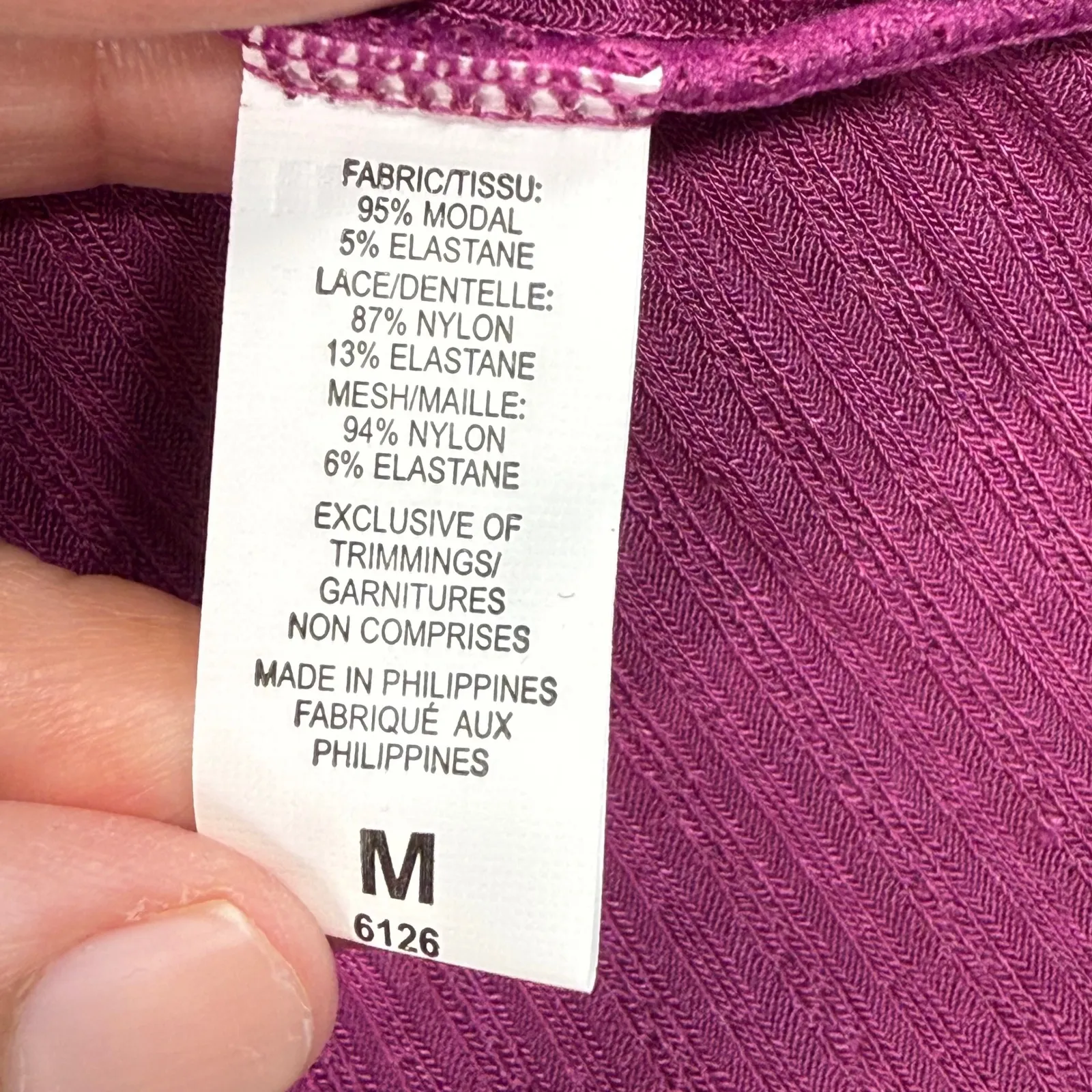 Fleurt Lace Cami Top Ribbed Knit Sleeveless Tank‎ Top cranberry Size M Purple Size M - Image 5