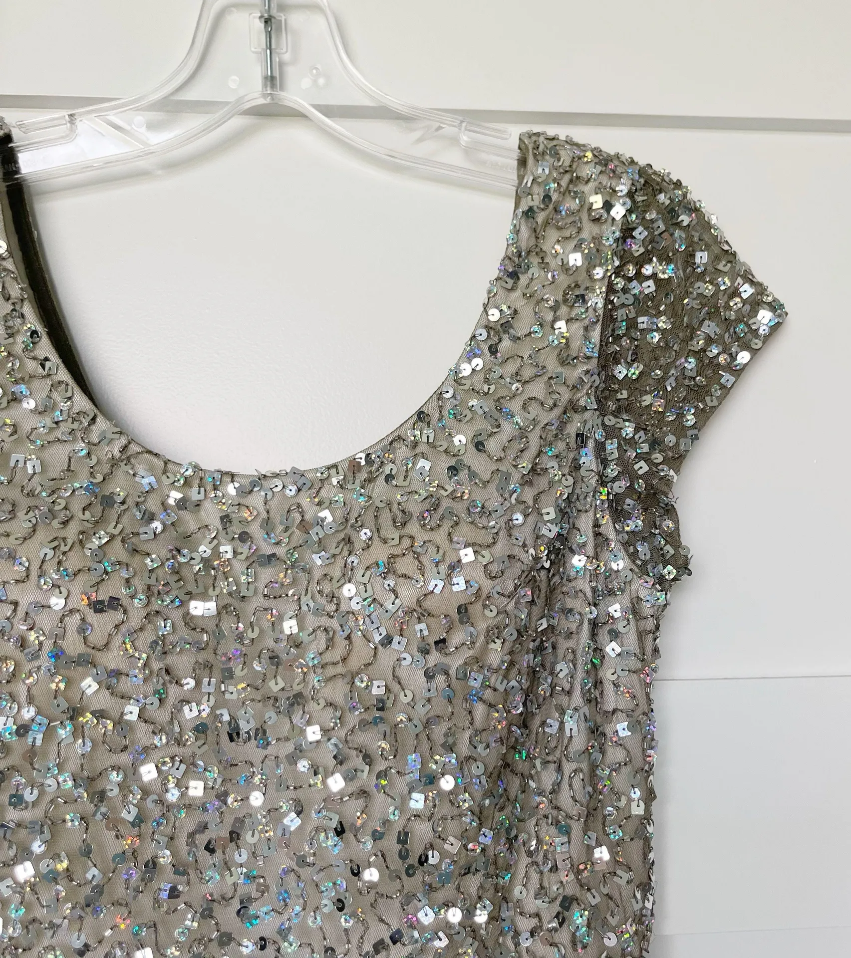Champagne Sequin Dress - Image 4