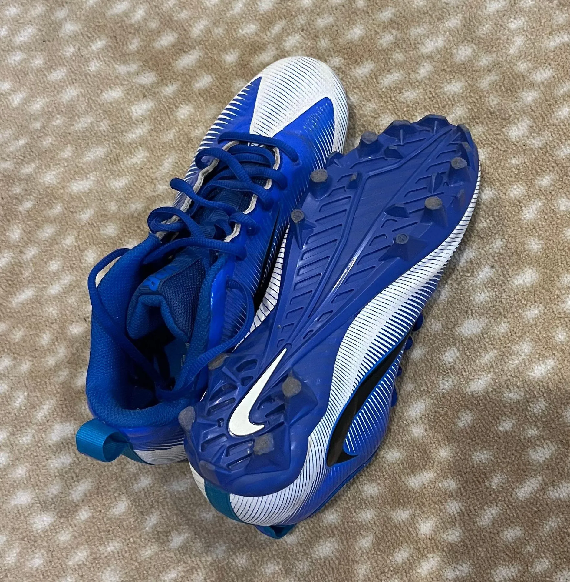 Nike Blue  Cleats - Image 2