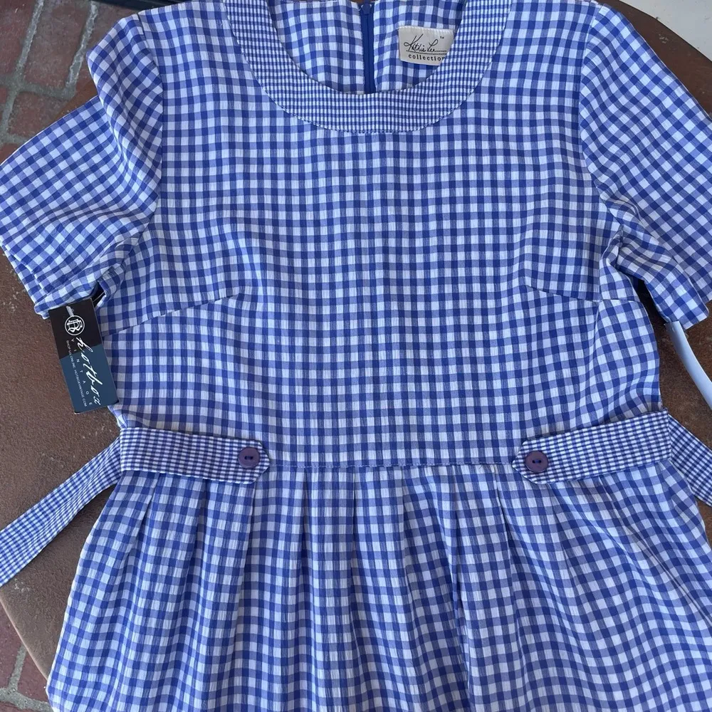 Vintage Kathie Lee collection plaid midi dress - Image 4