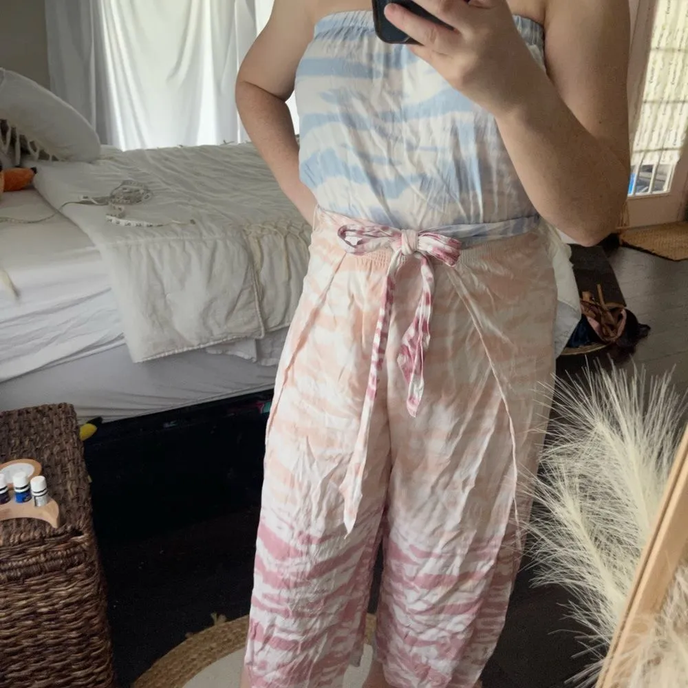 Ocean Drive Tie Dye Cropped Jumpsuit - Image 2