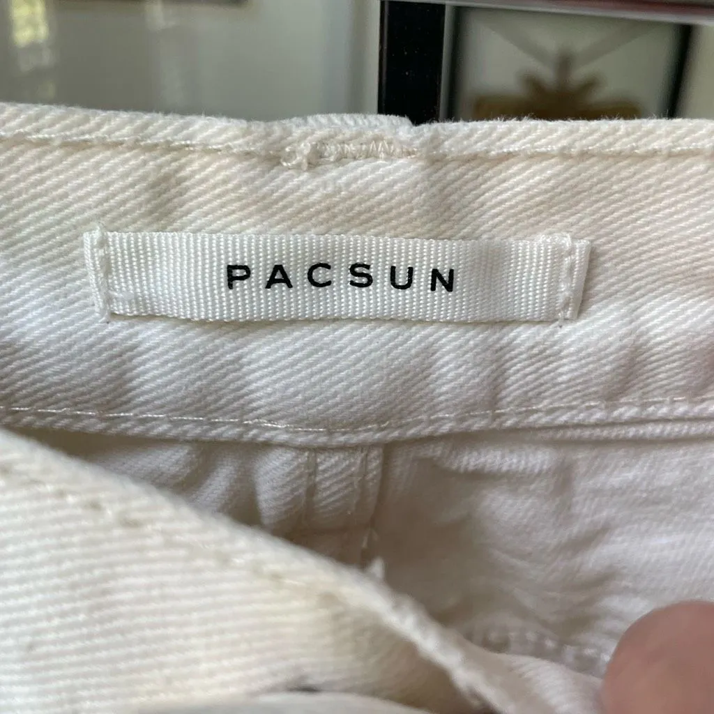 PacSun White Cargo Dad Jeans $60 28 - Image 7