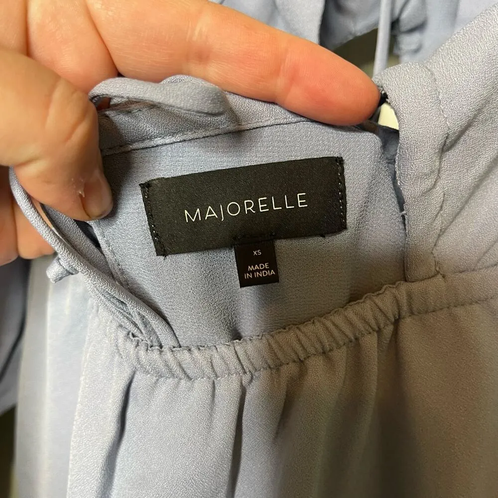 Majorelle Nicki Gown Maxi Dress With Train in Baby Blue Womens XS - Image 11