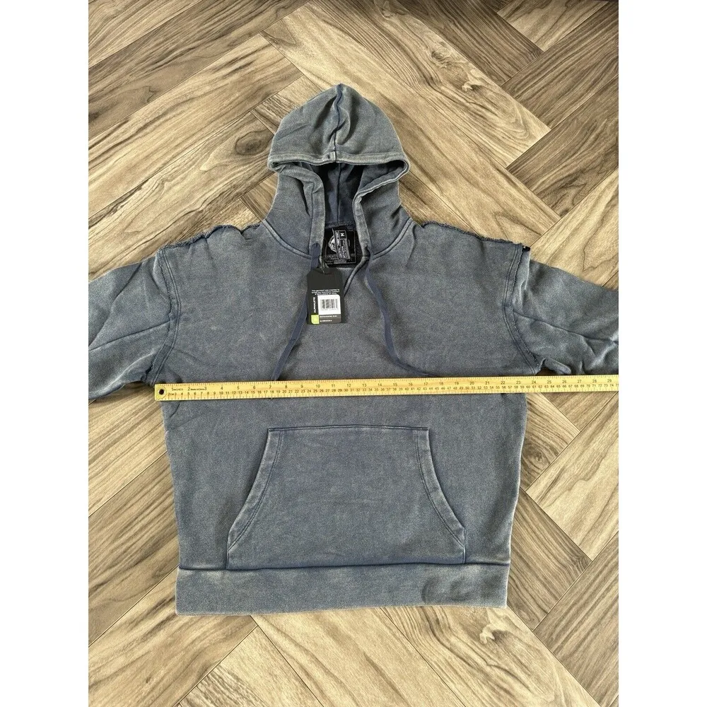 ALPHALETE Women’s Terry Oversized Hoodie - Blue Topaz ,Size Medium - Image 4