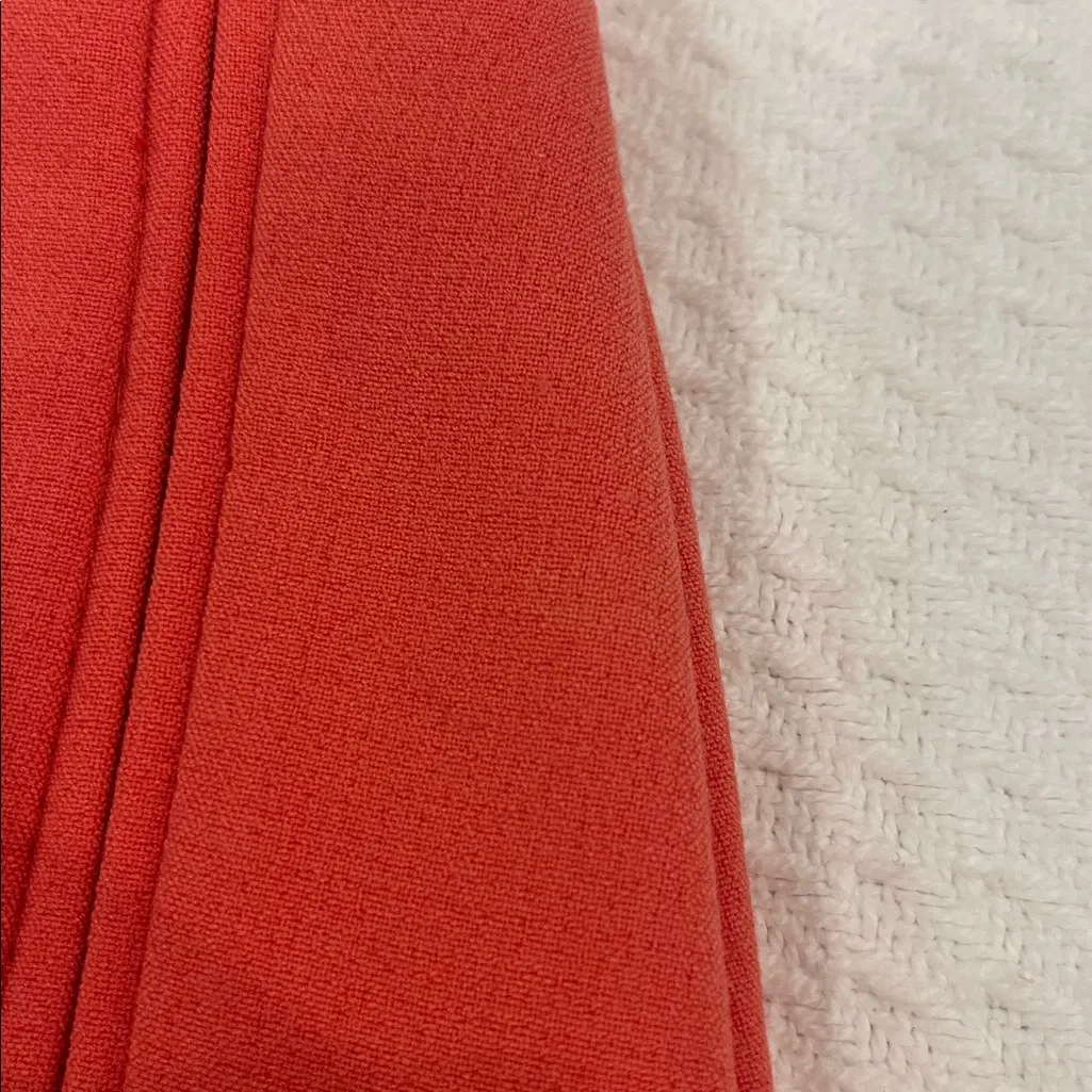 Anthropology Maeve Coral Orange Business Casual Costal Style Mini Skirt Size 2 - Image 9