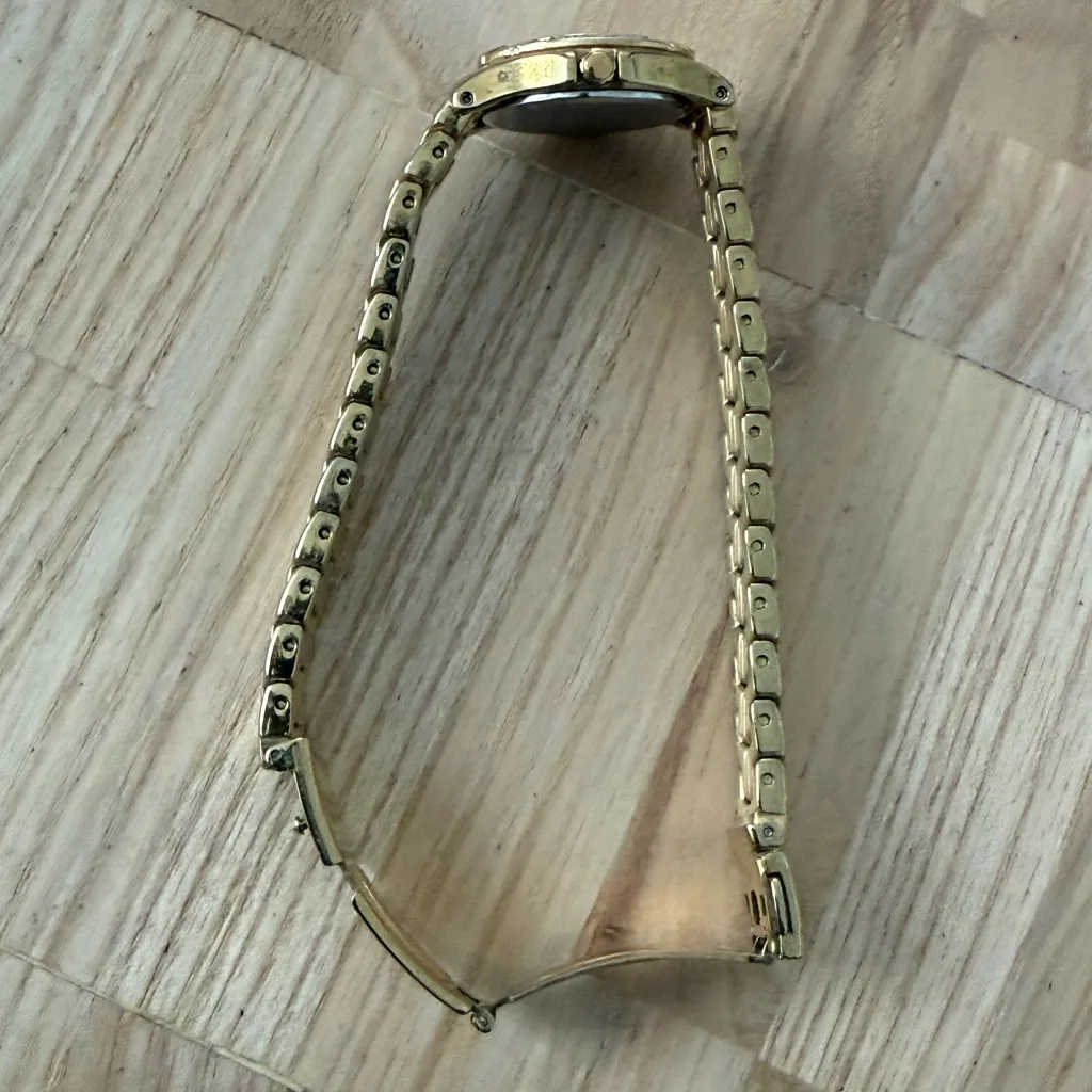 Seiko Diamond Rare Luxury Ladies Watch Silver Dial Gold Plated Bracelet Case - Image 9