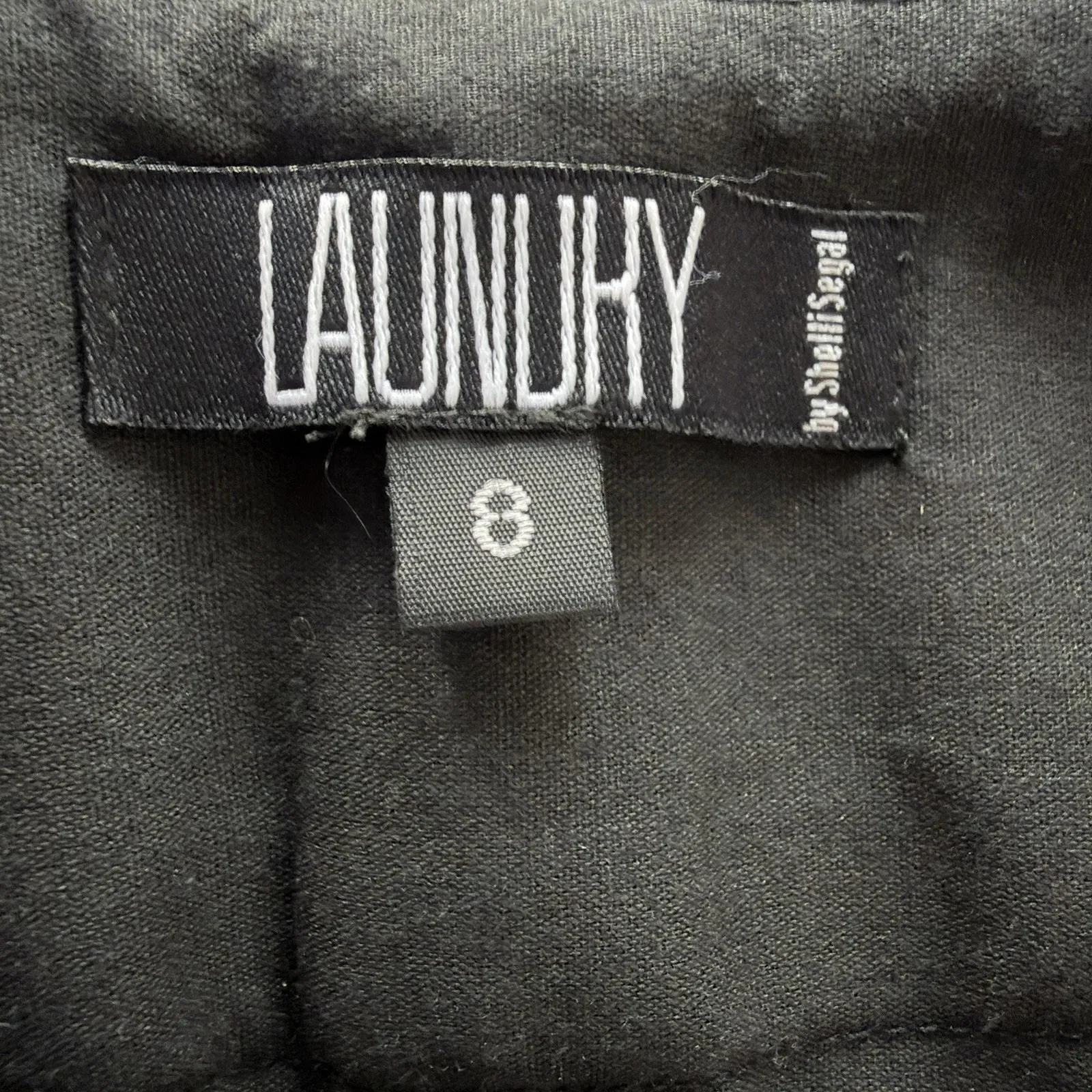 Laundry by Shelli Segal Womens Pinstripe Dress Pants Size 8 Black Y2K Officecore - Image 10