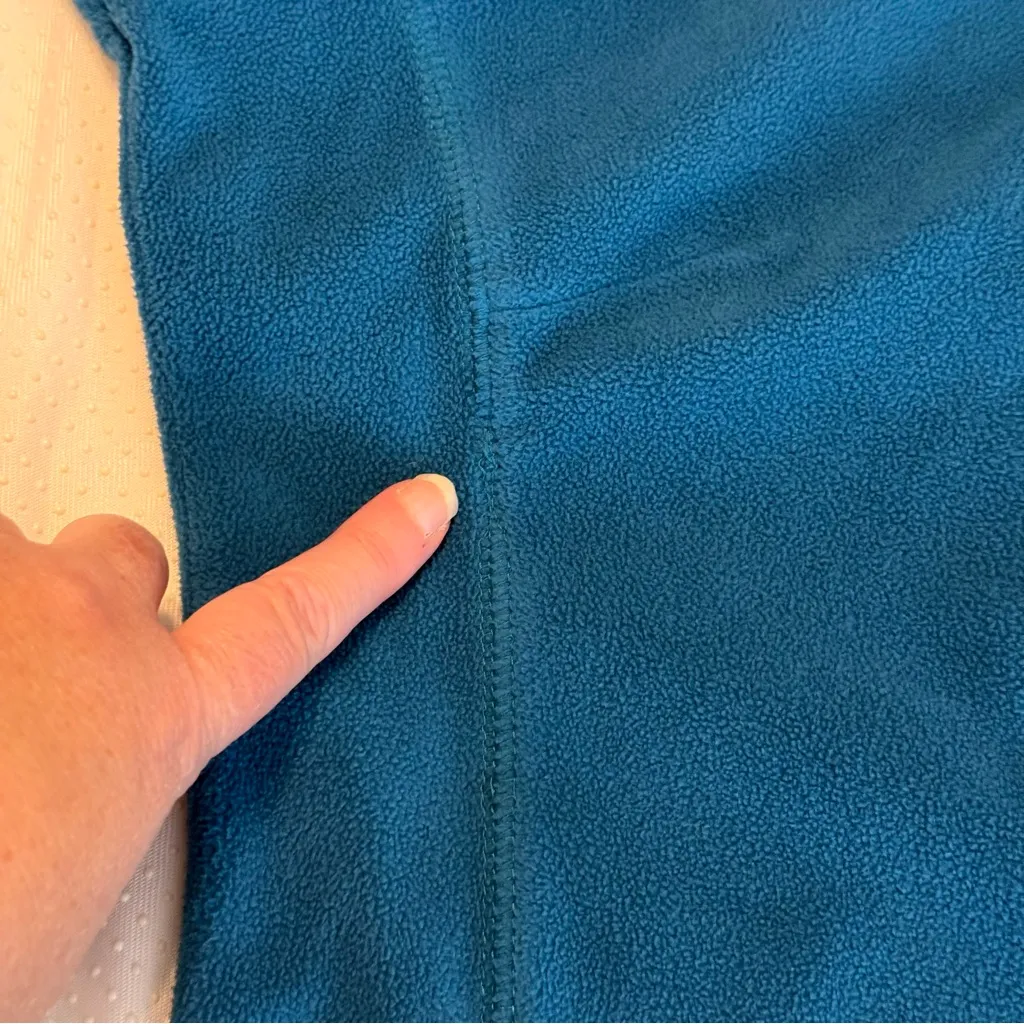 Columbia Fleece Quarter Zip Pullover Jacket Top Women’s Size Large Teal Blue - Image 8