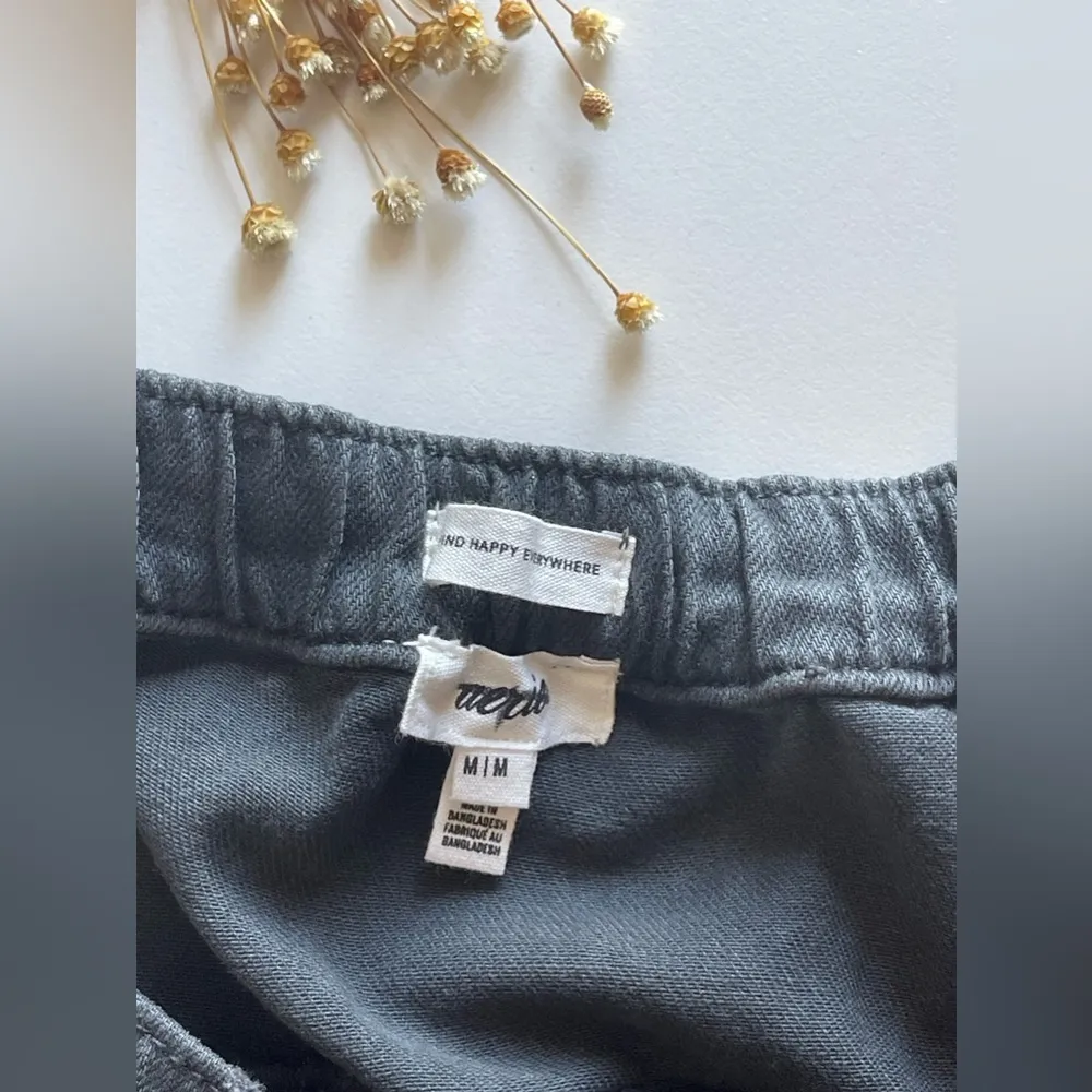 Aerie american eagle ruffle denim circle mini skirt ,dark grey wash Size… - Image 9