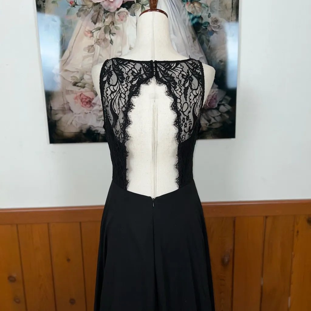 Beautiful Hayley Paige Black Chiffon Gown! - Image 7