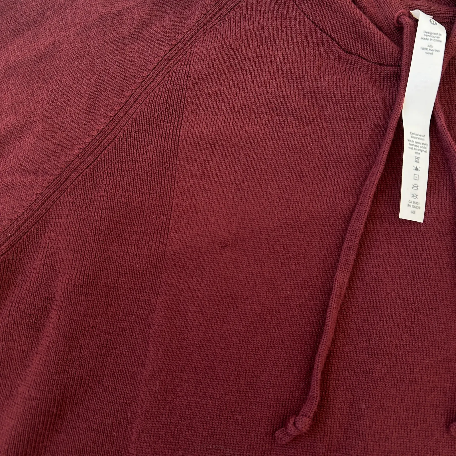 Lululemon Light Merino Wool Hoodie Size 18 - Image 5