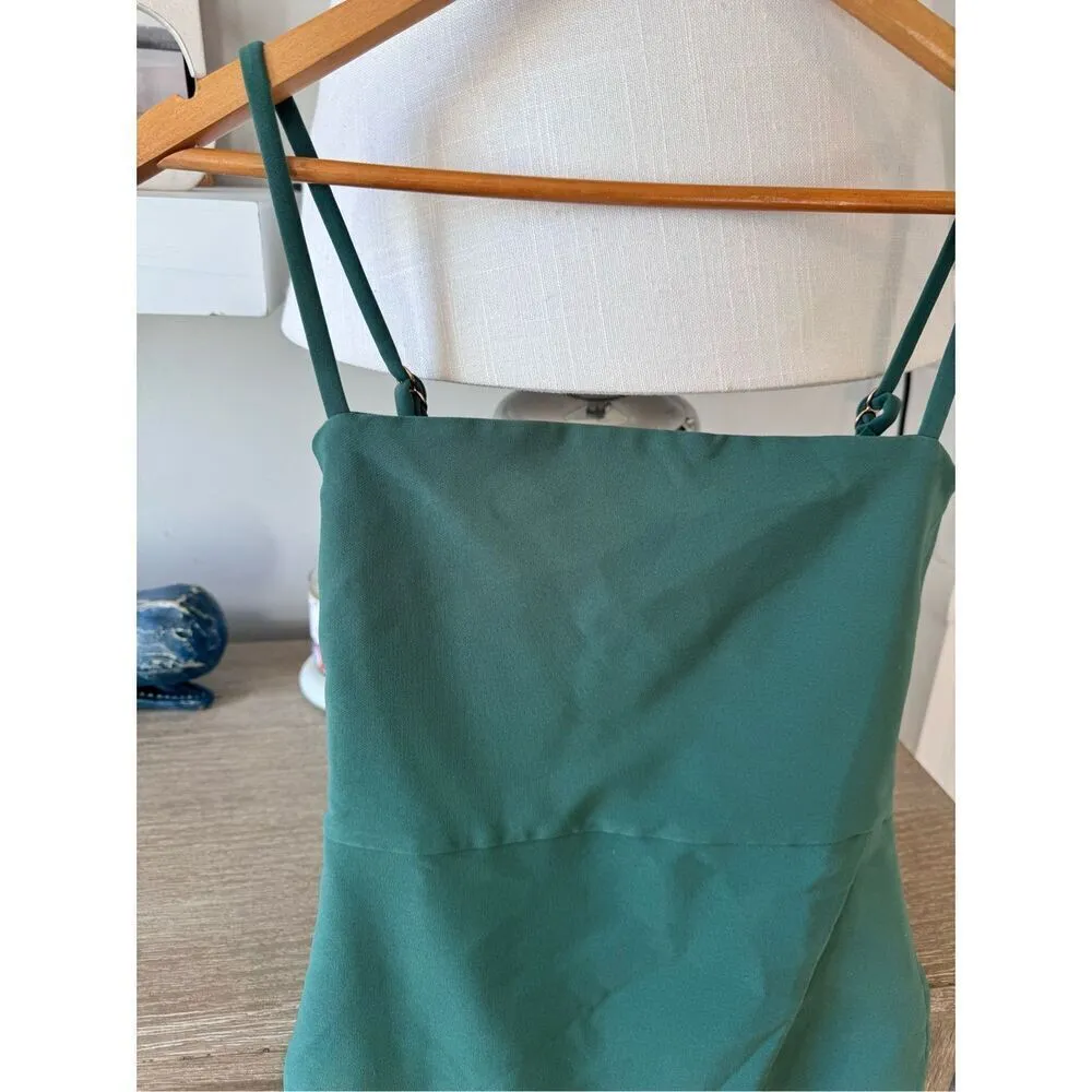 NWOT Nookie Billie Square Neck Fitted Bodycon Cocktail Mini Dress Khaki Green Si - Image 5