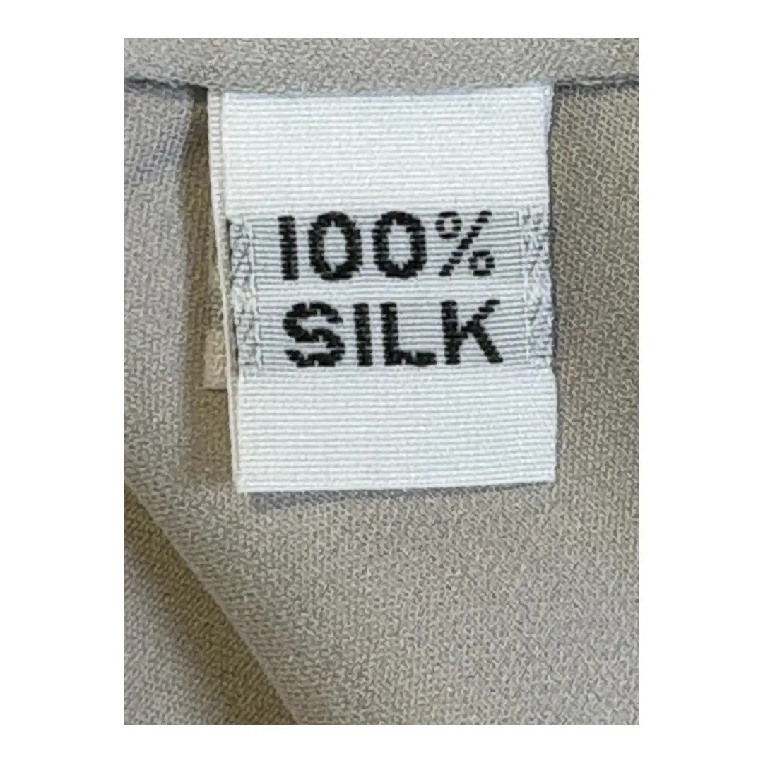 Silk‎ Sleeveless Tunic Top Gray Minimalist Elegant Casual Dressy Women Size 2X - Image 7