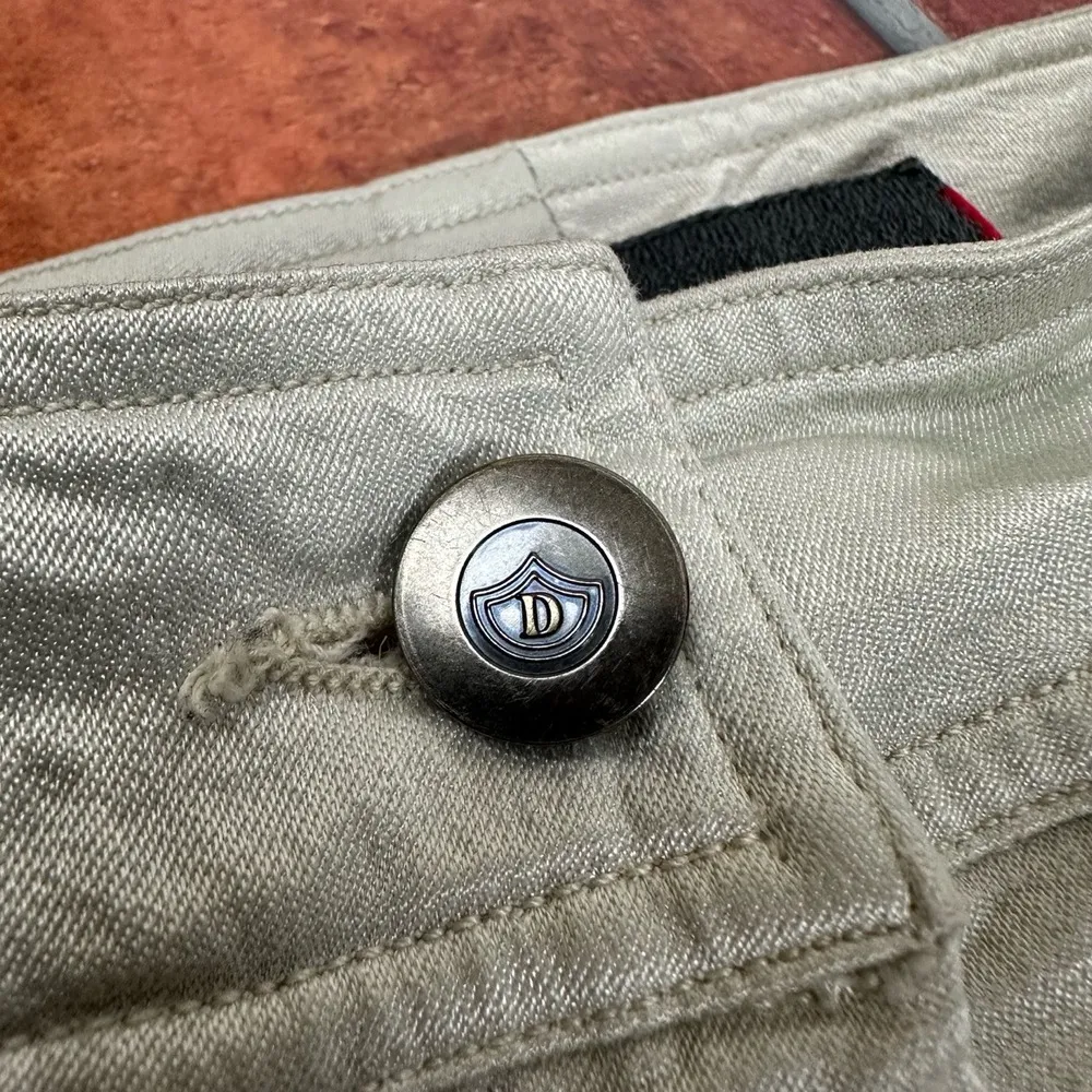 Dismero Waxed Cotton Women Jeans Size USA 8 Silver - Image 5